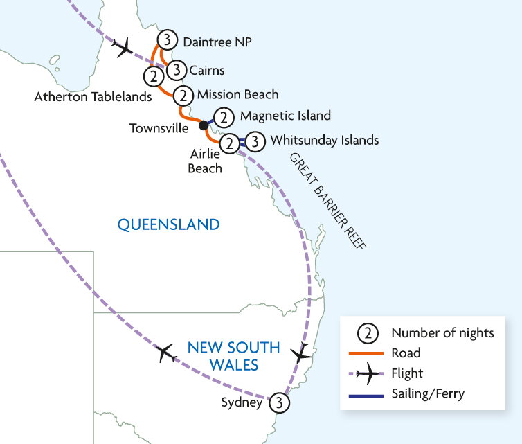 Tropical North Queensland & Sailing the Whitsundays