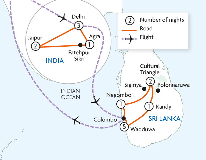Highlights of India & Sri Lanka