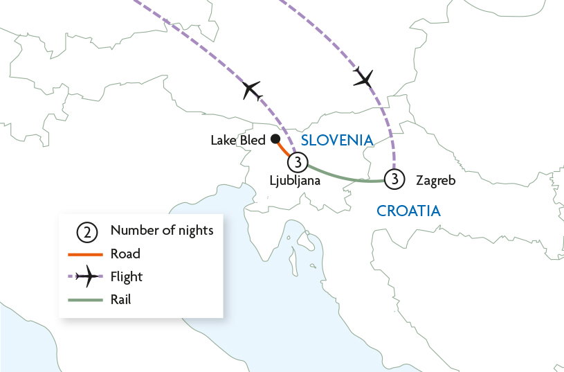 Zagreb & Ljubljana by Rail