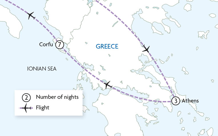 Ancient Athens & Corfu's Charming Coast