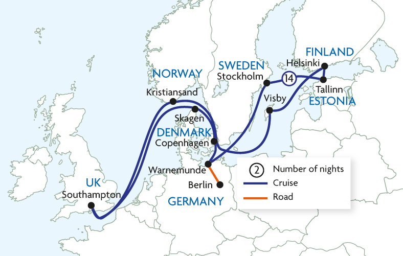 Scandinavia & The Baltics from Southampton