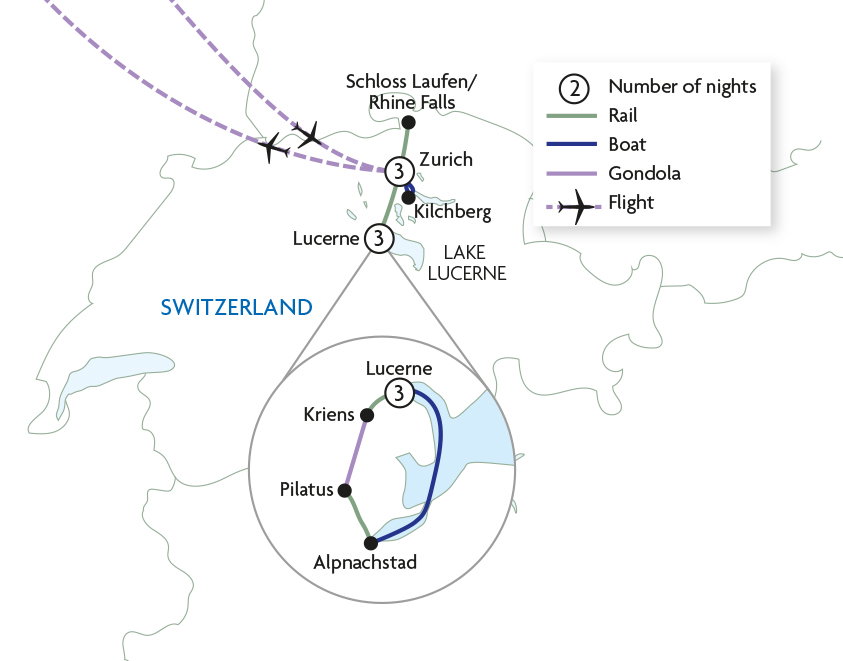 Mountains, Lakes and Myths of Zurich and Lucerne