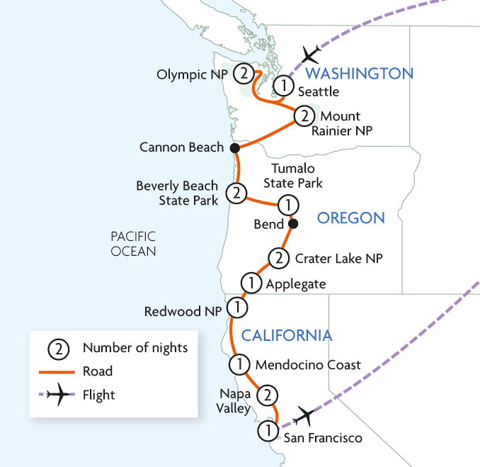 Pacific Coastal National Parks - Road Bear RV