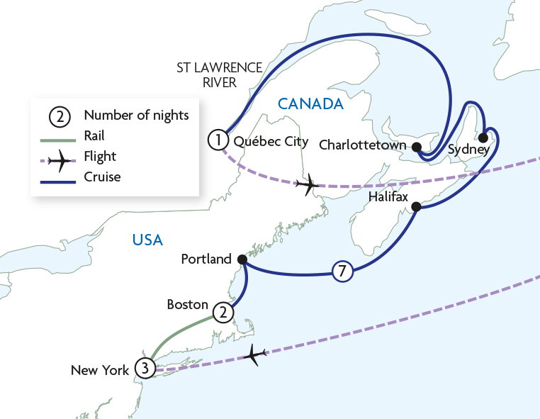 New York, New England and Eastern Canada