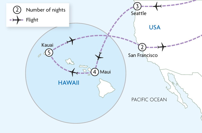 Bays, Beaches & Canyons - Seattle, Hawaii & San Francisco