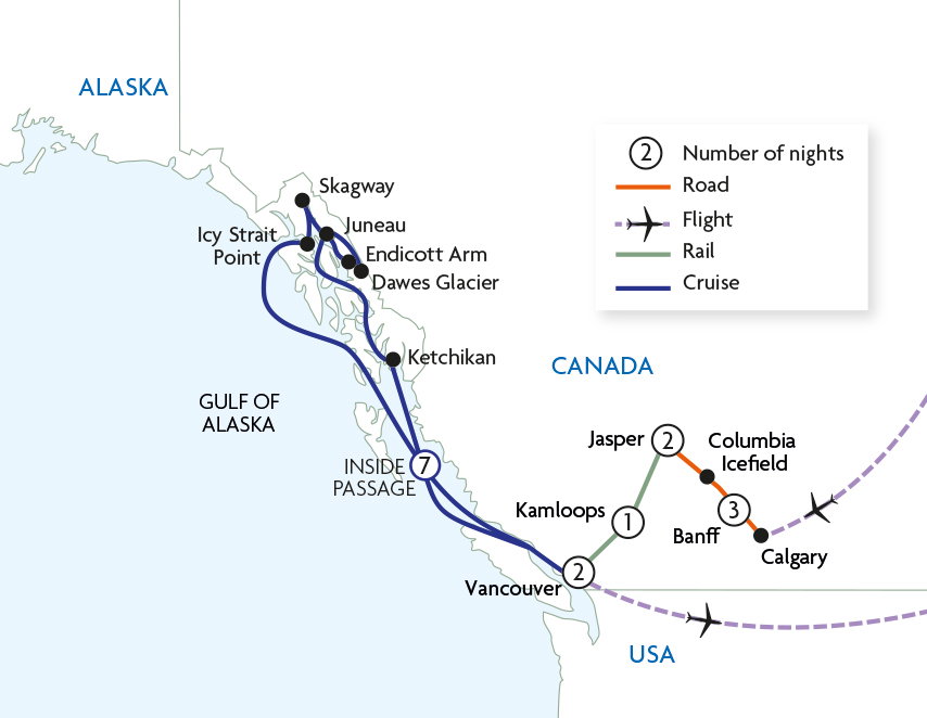 The Canadian Rockies & Alaska