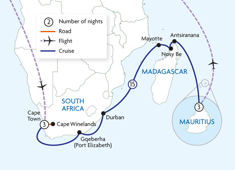 Sensational South Africa, Madagascar & Mauritius