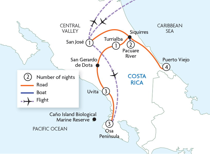 Costa Rica Coast to Coast