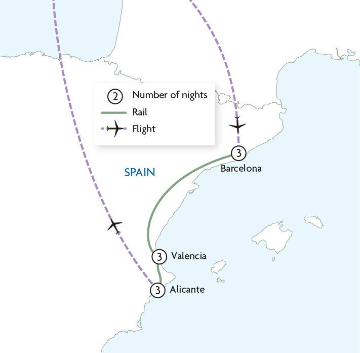 Spanish Coastal Explorer by Rail