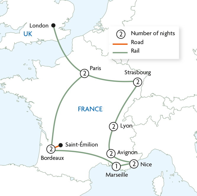 Grand Tour of France by Rail