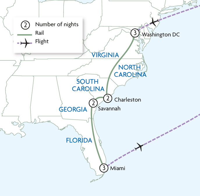 Washington to Miami