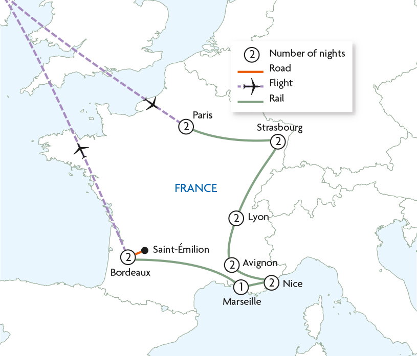 Grand Tour of France by Rail from Dublin