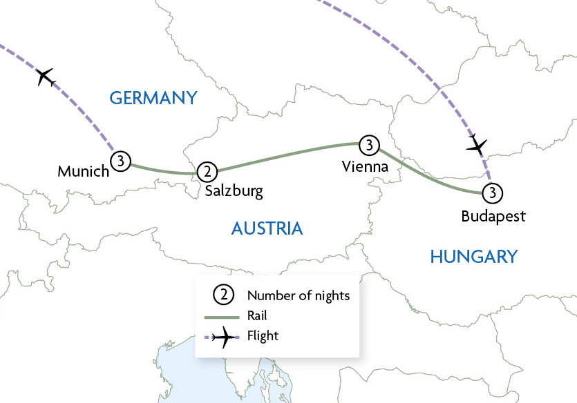 Central Europe Explorer: Budapest to Munich by Rail
