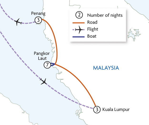 Kuala Lumpur, Pangkor Laut & Penang