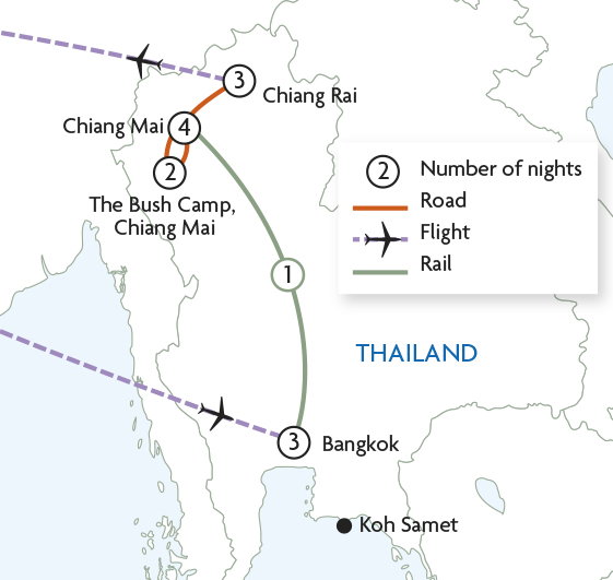 Secrets of Northern Thailand by Road & Rail