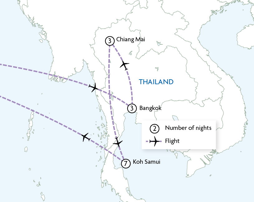 Bangkok, Chiang Mai & Koh Samui with Anantara Hotels & Resorts