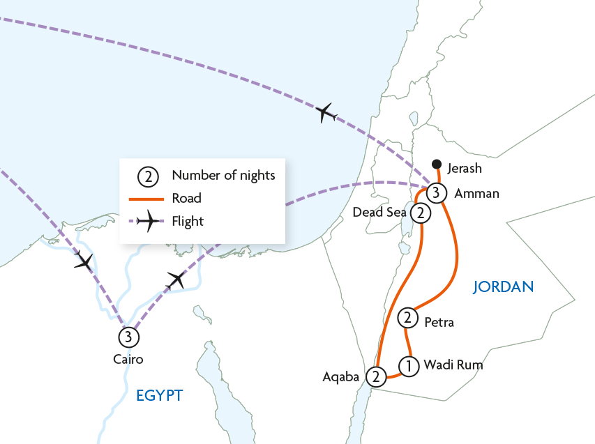 Cairo & Jordan Encompassed
