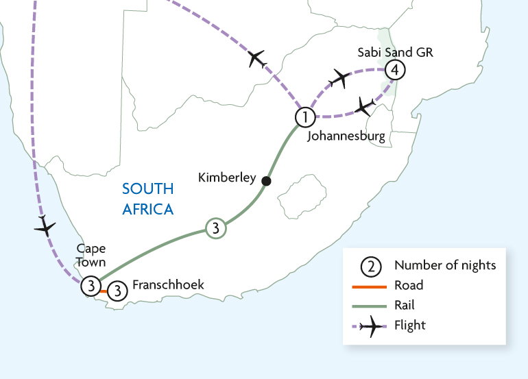 Western Cape & Wilderness by Luxury Rail (Rovos Rail)