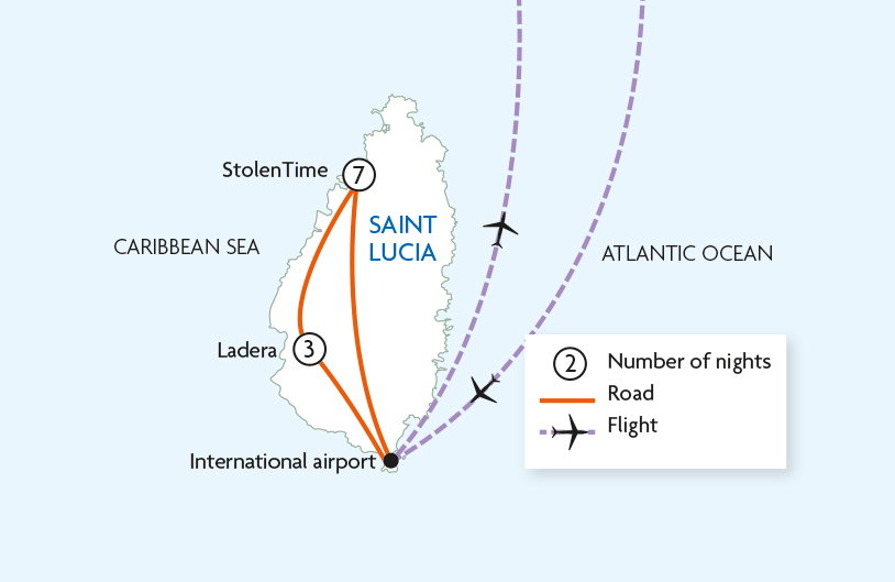 North & South Saint Lucia in Style
