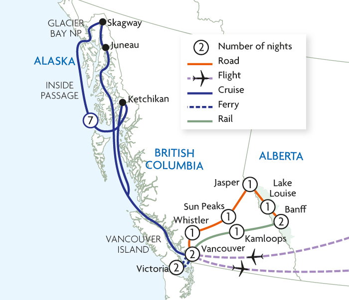 Rockies Explorer & Alaska Cruise