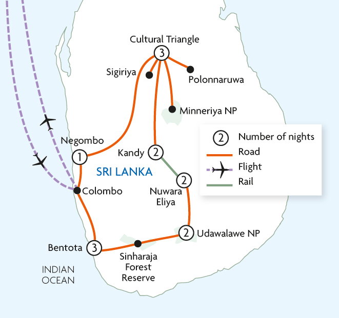 Classic Sri Lanka with Udawalawe & Bentota