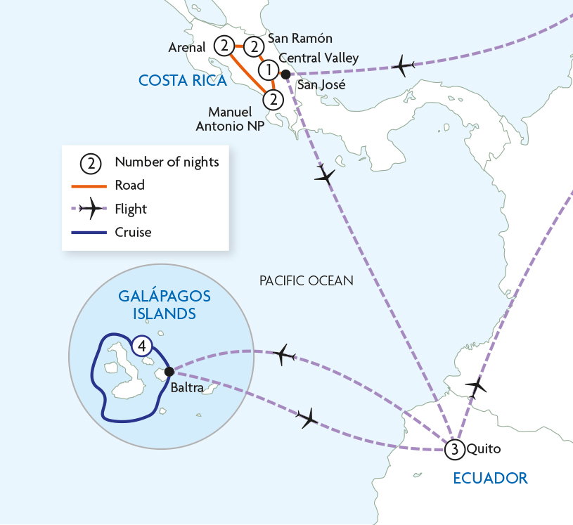 Costa Rica & Galapagos Wildlife Odyssey