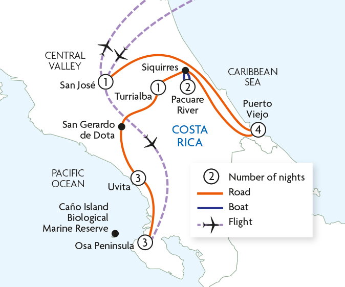 Costa Rica Coast to Coast