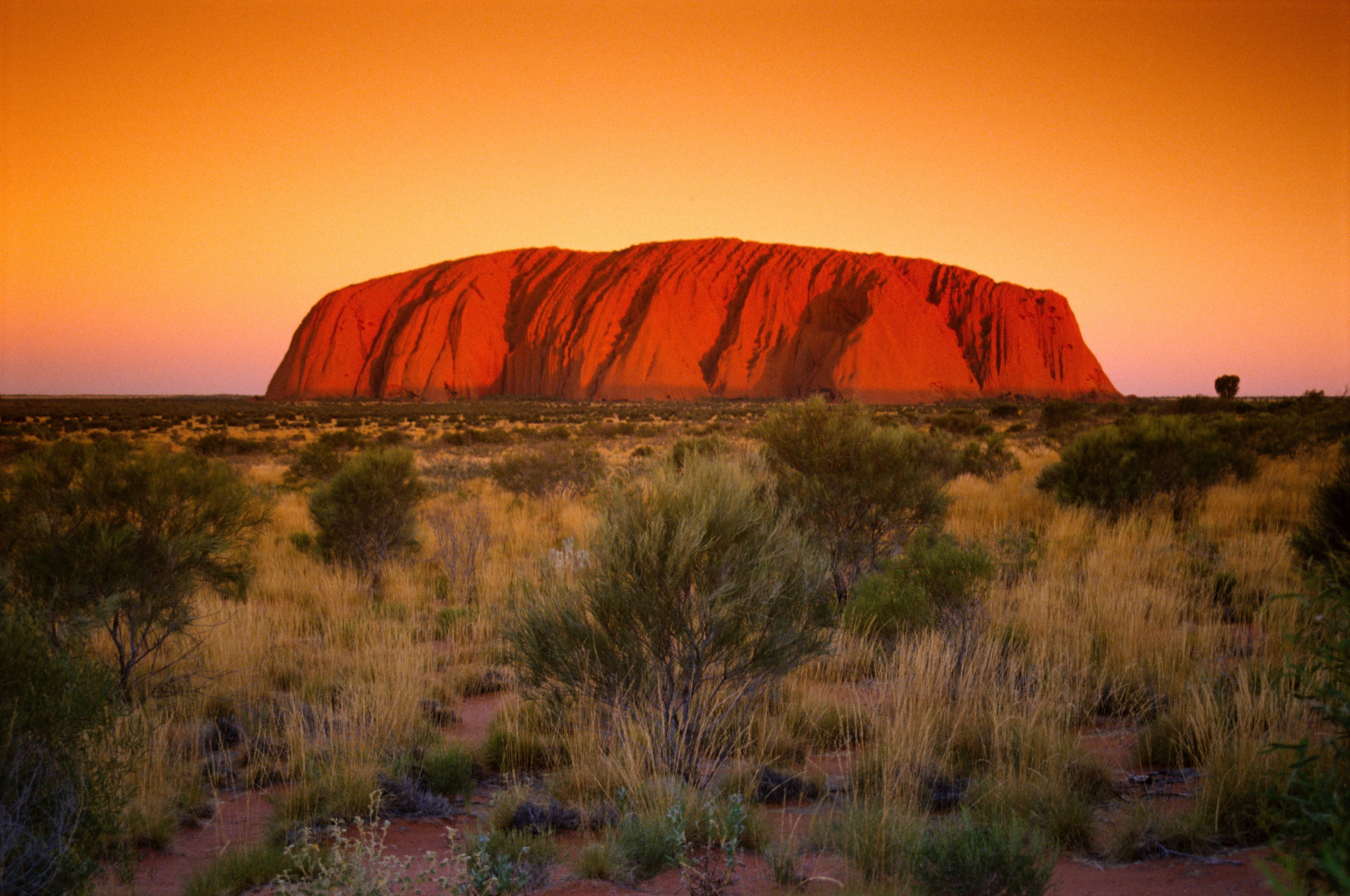 Ayers Rock, Uluru, at sunset, Northern Territory, Australia