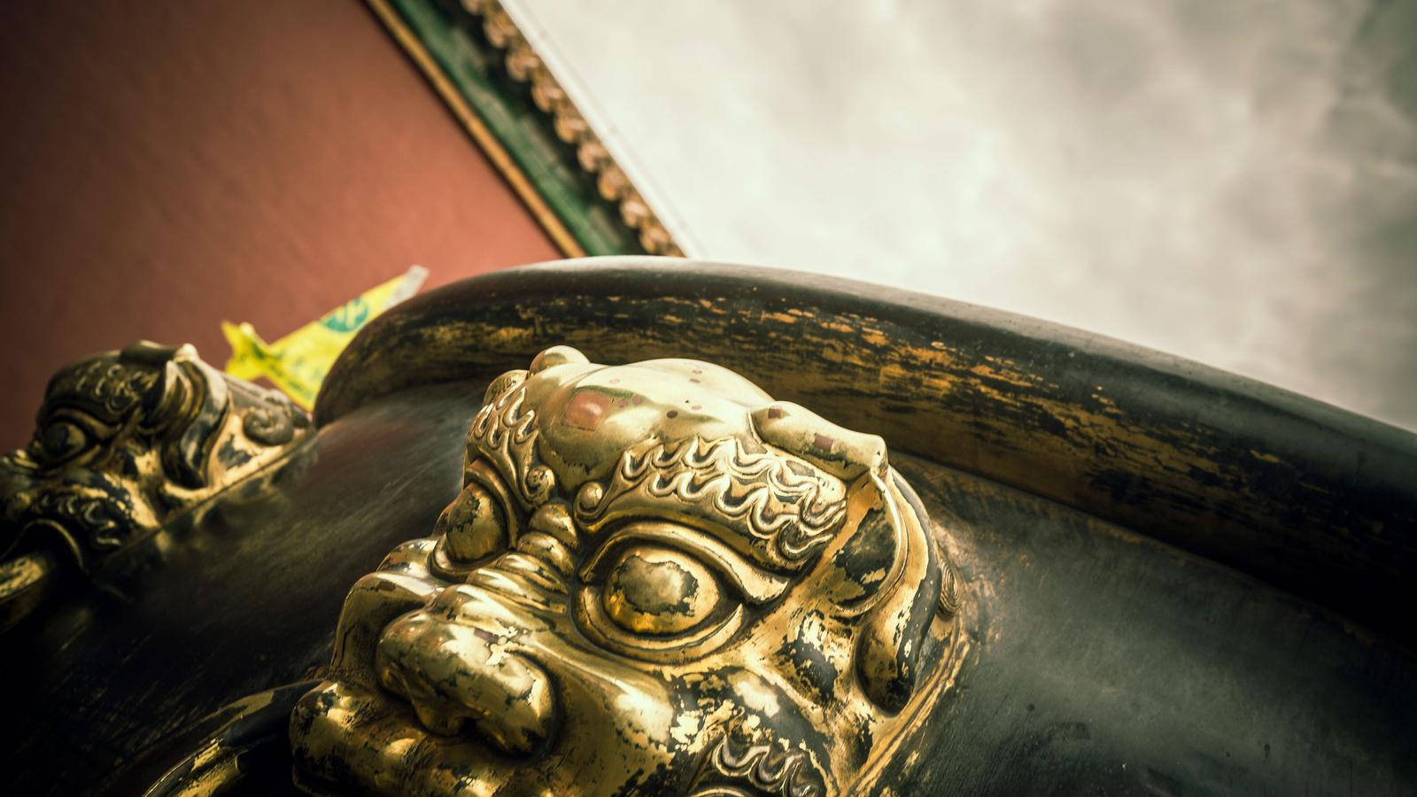 The  ancient Chinese royal palace in the Forbidden City, Beijing, China
