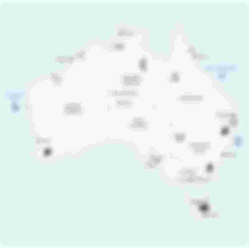 Australia Holiday Highlights Map