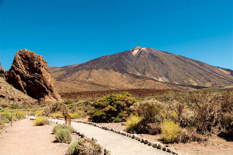 Landscape of Teide National Park on Tenerife, Canary Islands, Spain