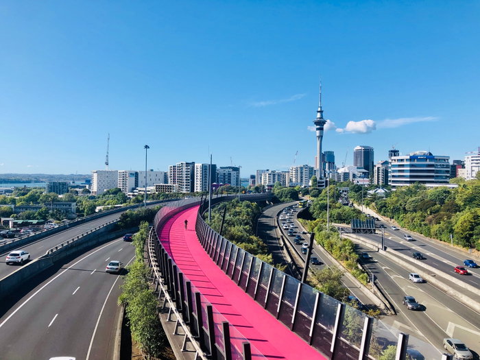 Auckland Sky Tower from Hopetoun Street, Auckland Skyline