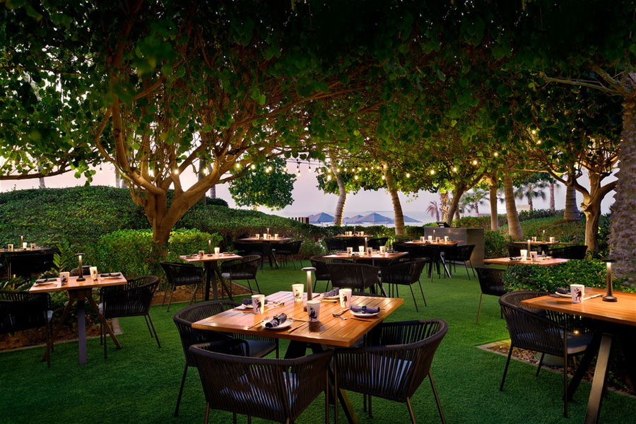 The Demon Duck Garden restaurant at the Banyan Tree hotel in Dubai