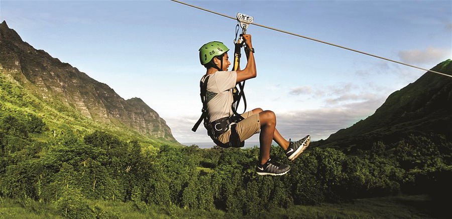 Ziplining in Mauritius