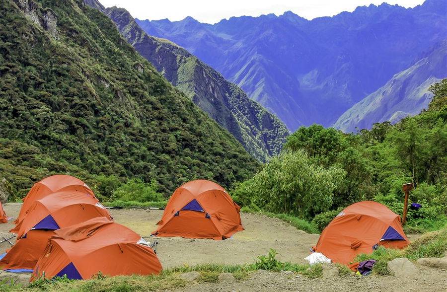 Camping on the Inca Trail in Peru