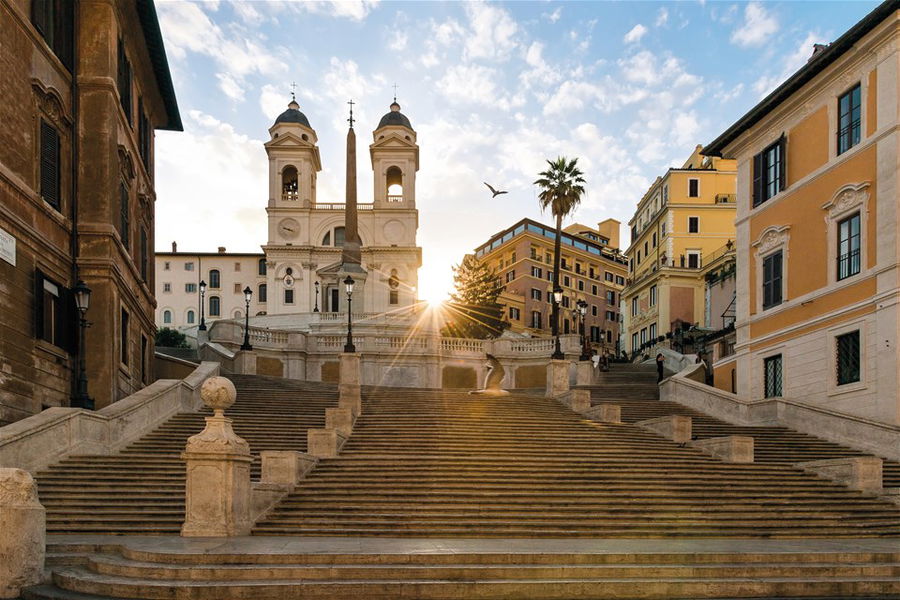 The Spanish Steps in Rome, Italy