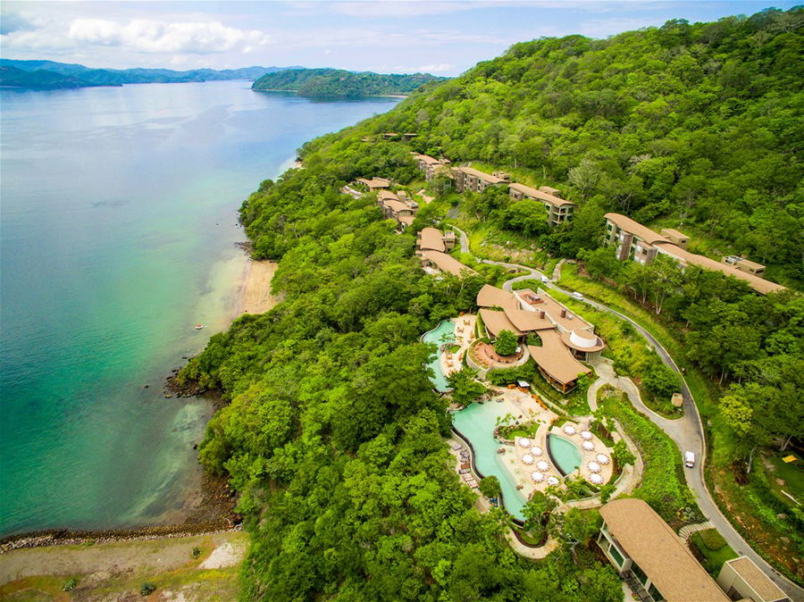 An aerial view of the Andaz in Costa Rica