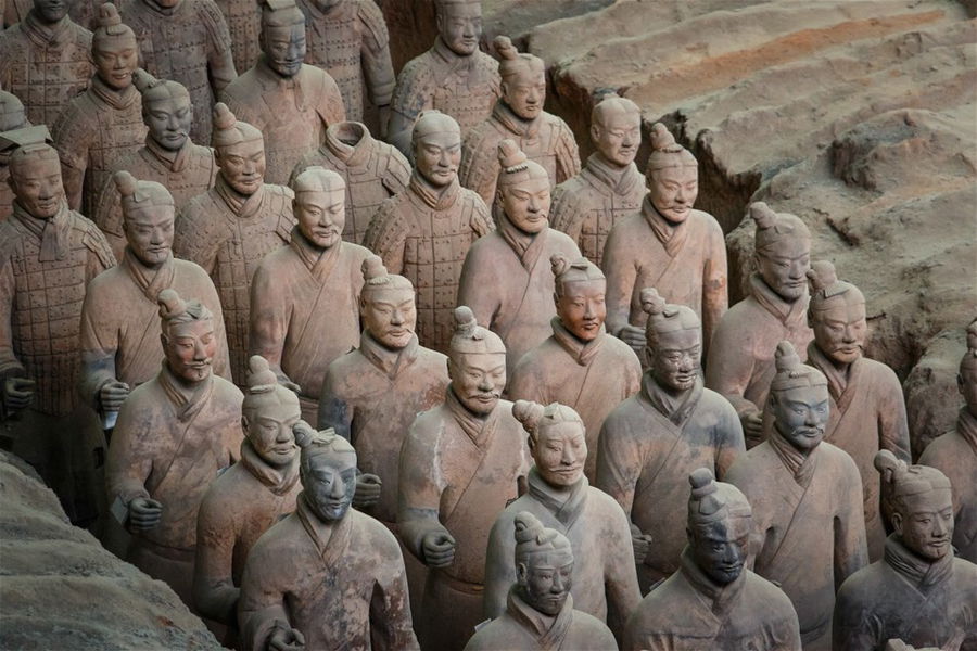 Terracotta warriors in Xi'an, China