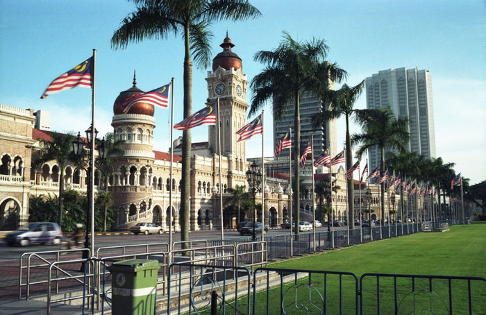 Main government building in the center of Kuala Lumpur, Malaysia Malaysia Town Hall - Government Building Built Structure City Corridor Government Horizontal Kuala Lumpur No People Photography