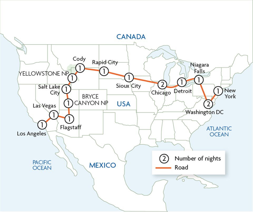 New York to Hollywood