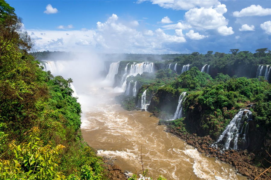 Iguazu Falls National Park at the border of Brazil and Argentina