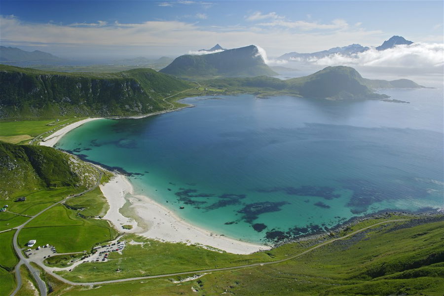 Haukelandstrand Beach, Lofoten Islands, Norway