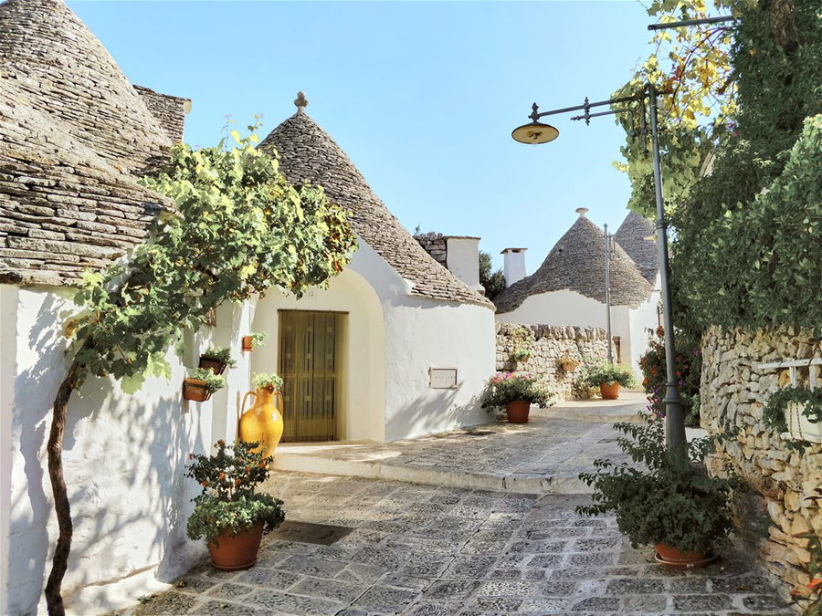 The white houses in Alberobello, Italy