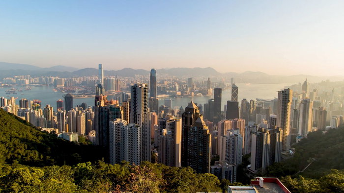 Hong Kong, at Victoria Peak.