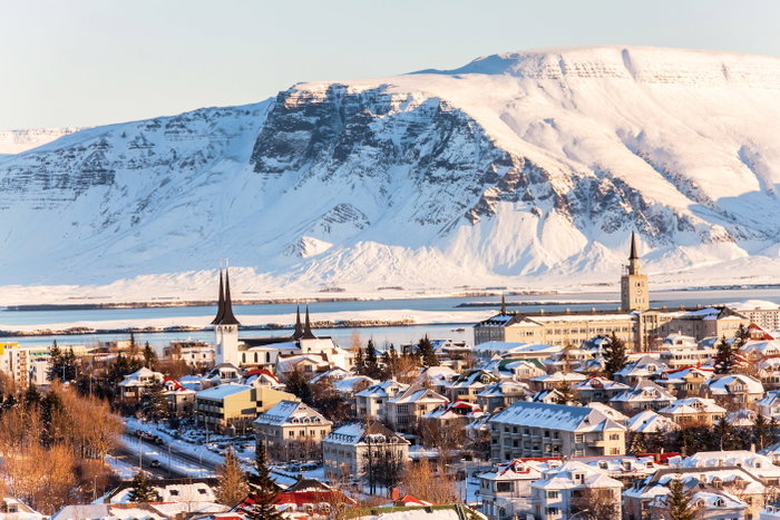 Reykjavik city view of Hallgrimskirkja, Iceland