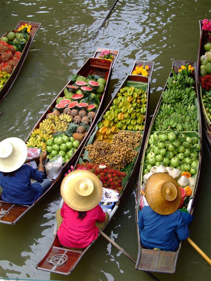 Floating Market in Bangkok, Thailand