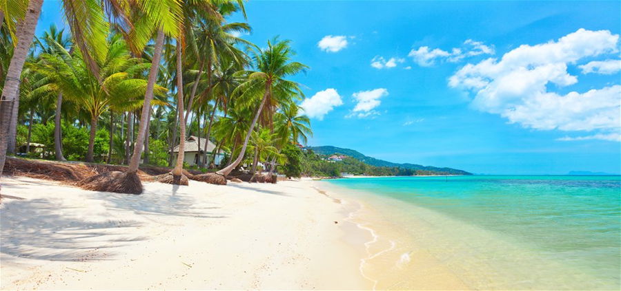 Tropical beach, Bang Po, Koh Samui, Thailand