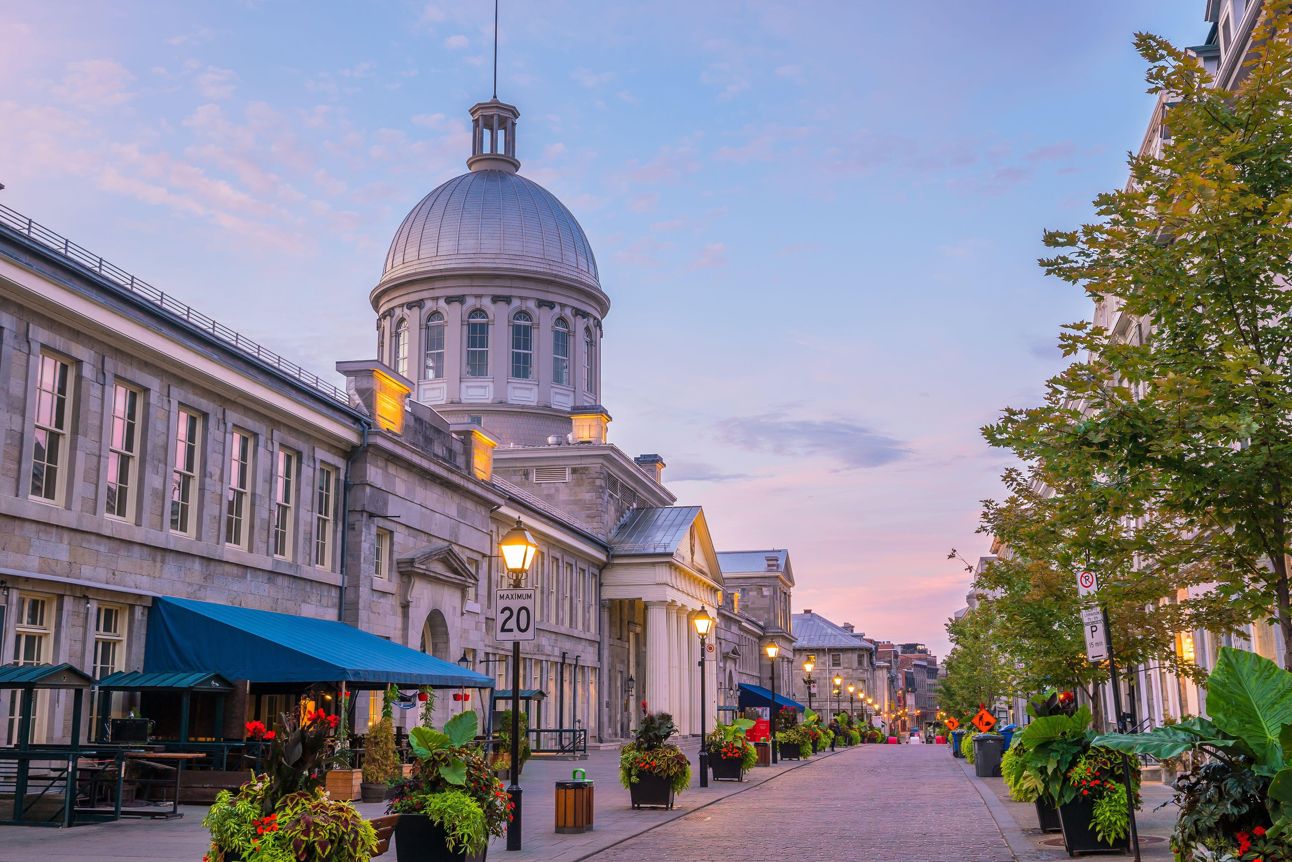 Montreal in Canada at sunset