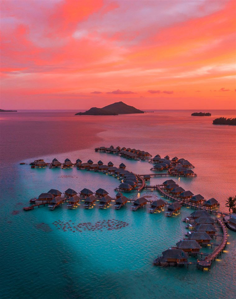 Sunset in Bora Bora