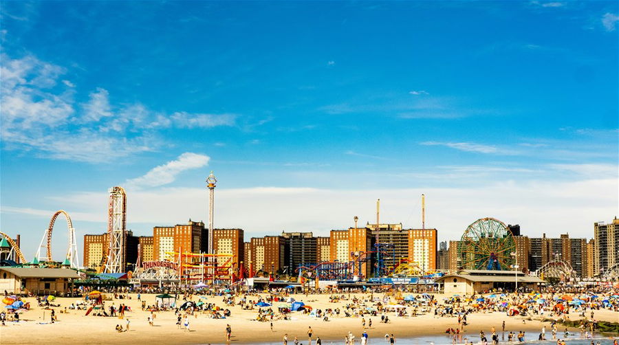 A view of Coney Island in Brooklyn, New York